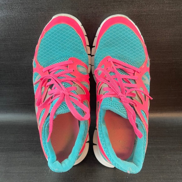 Nike Free Run+ 2 Womens Size 8.5 Pink Blue Running Gym Girls Shoes 443816-310 - Picture 9 of 9